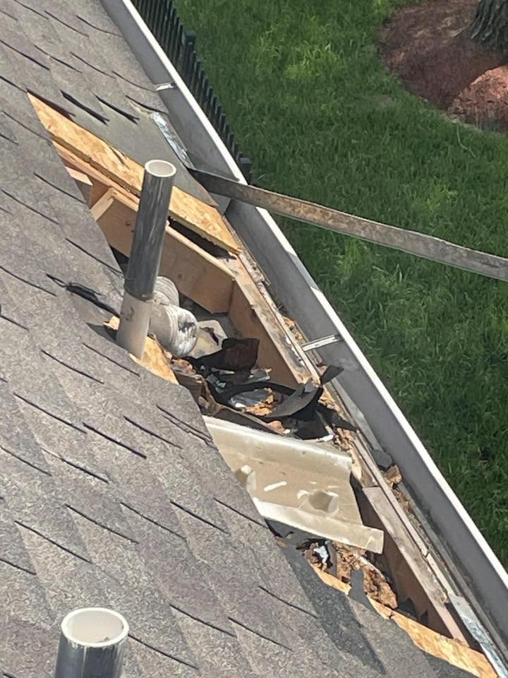 Roof before Carlos Affordable Roofing