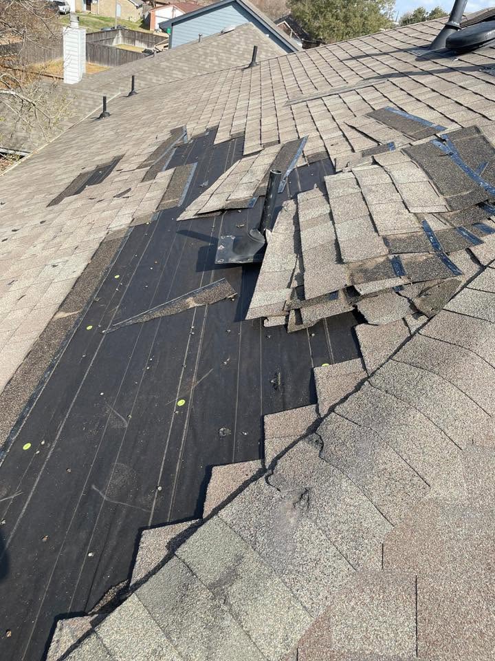 Roof before Carlos Affordable Roofing